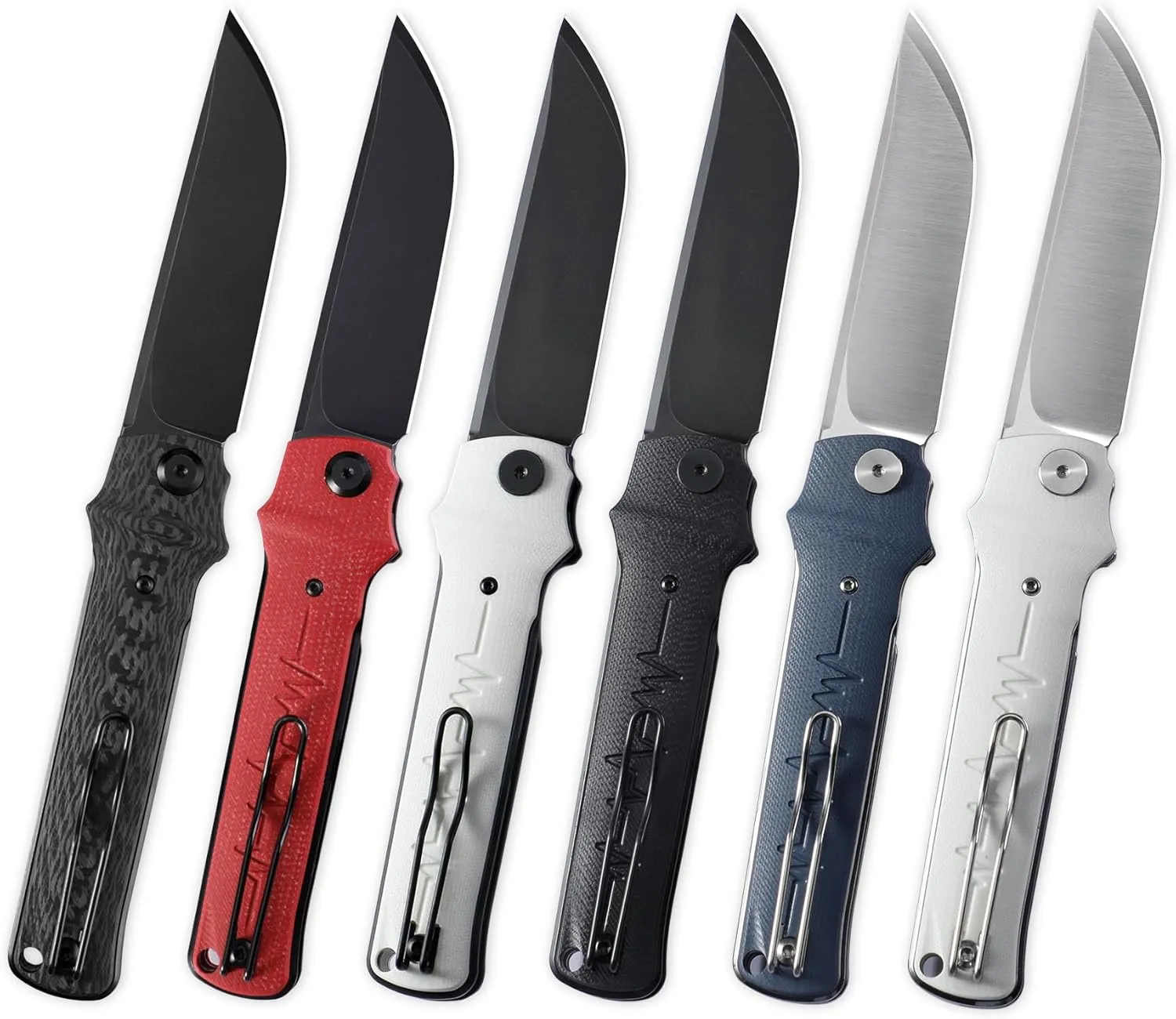 Petrified fish PFB04 Tena Folding Knife, 3.82" D2 Black Stonewashed Blade Micarta Handle Pocket Folding knife for EDC Camping Outdoor (Red Micarta Stonewashed)
