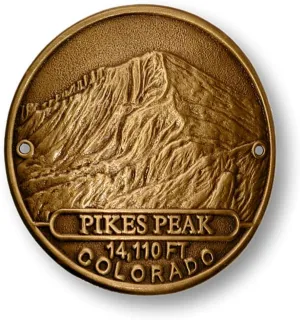 Pikes Peak Hiking Stick Medallion - Honor Your Journey