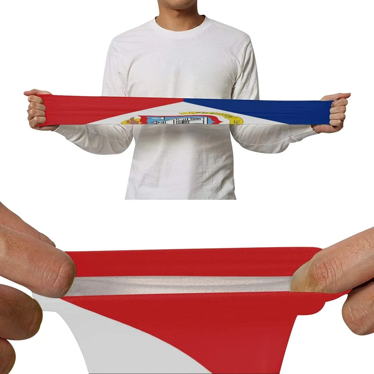 poeticcity Flag 1 Pair Arm Sports Sleeves Cooling Warmer UV Protection