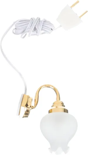 POPETPOP Mini House Lamp Miniature Light Adornment for Dollhouse Decoration Unique Design Durable Material for Bedroom and Dressing Decor