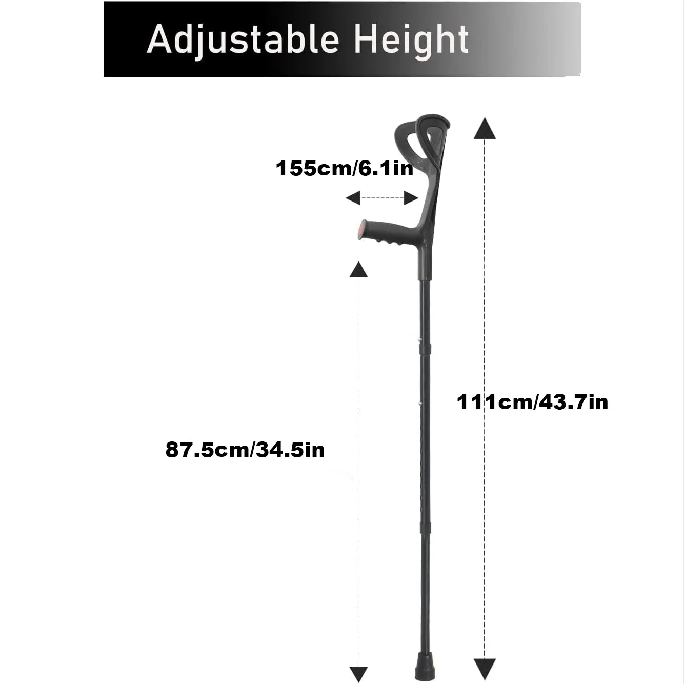 Premium Collapsible Telescopic Cane with LED Light & Alarm – Adjustable Elder Walking Stick with 4-Feet Base for Stability, Folding Design for Easy Travel, Perfect for Seniors & Elderly Use