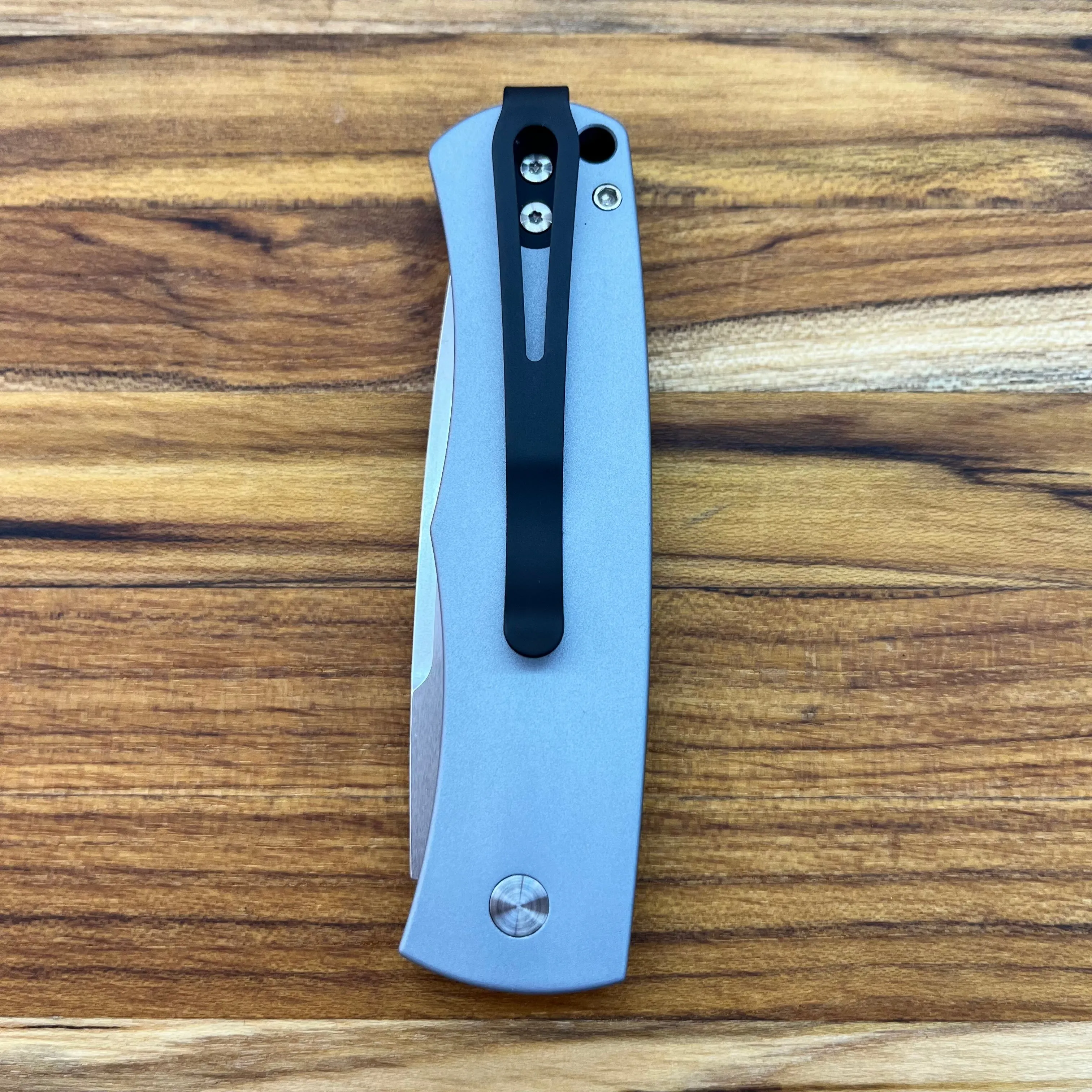 Pro-Tech Magic Whiskers 2" Auto w/ Grey Aluminum Handle and Textured Black Bolster