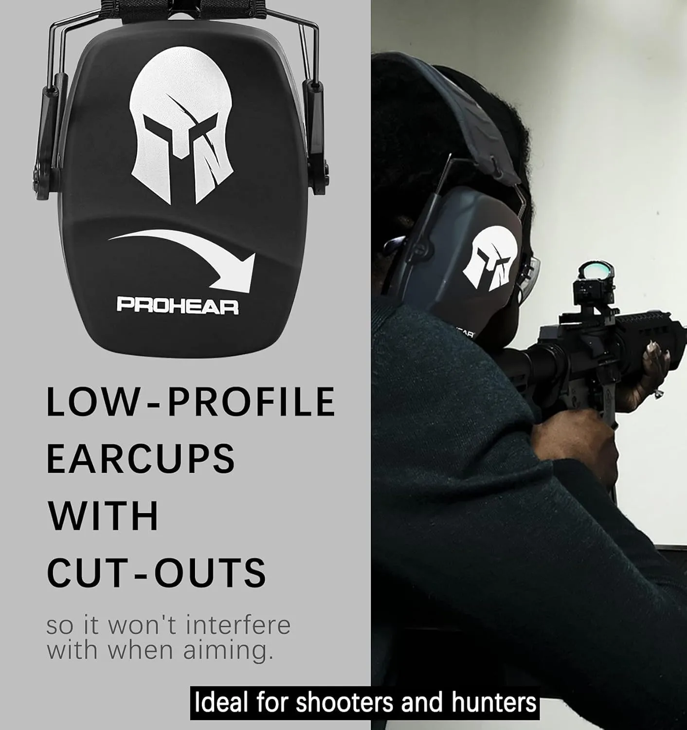 PROHEAR 016 Ear Protection Safety Earmuffs for Shooting