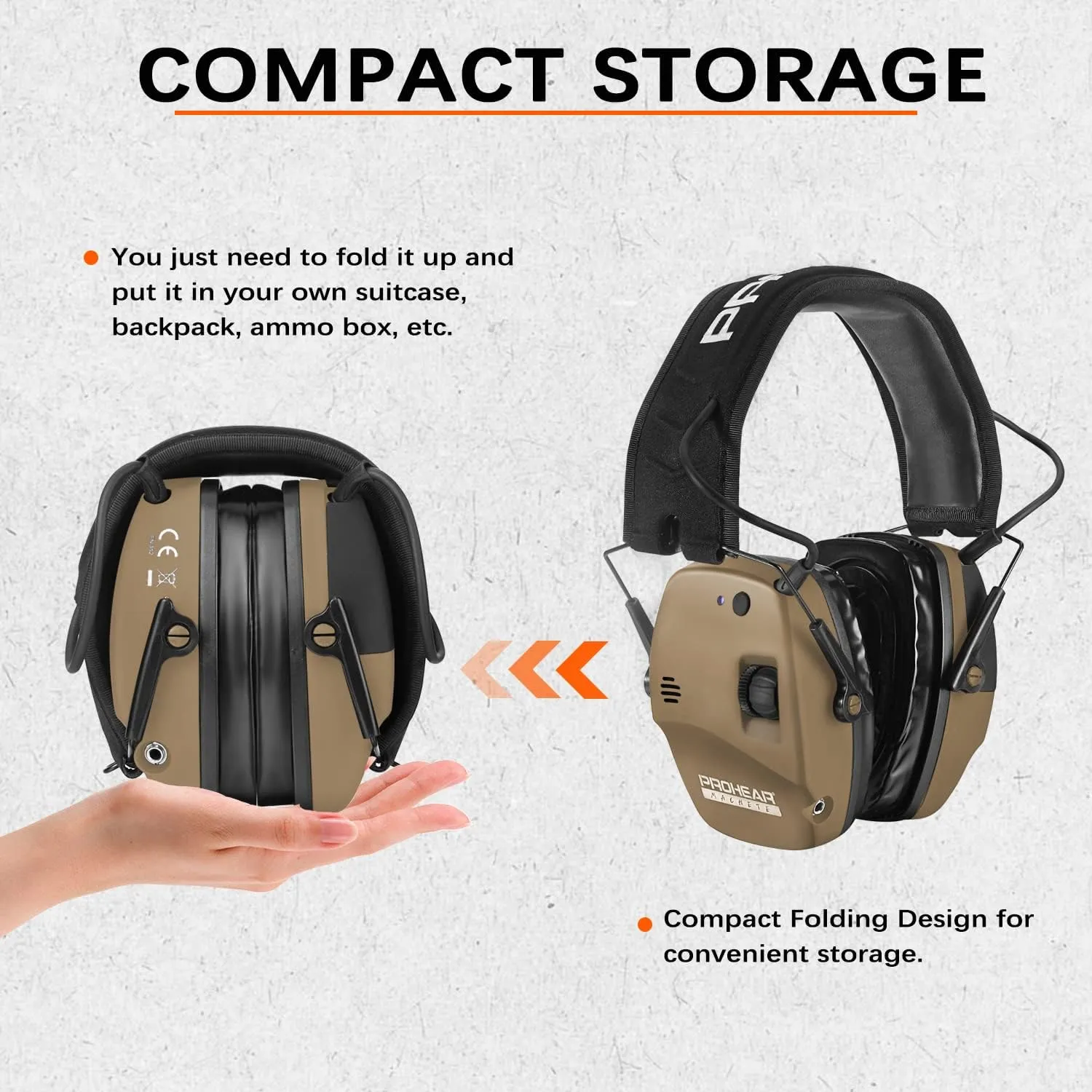PROHEAR 016 Ear Protection Safety Earmuffs for Shooting