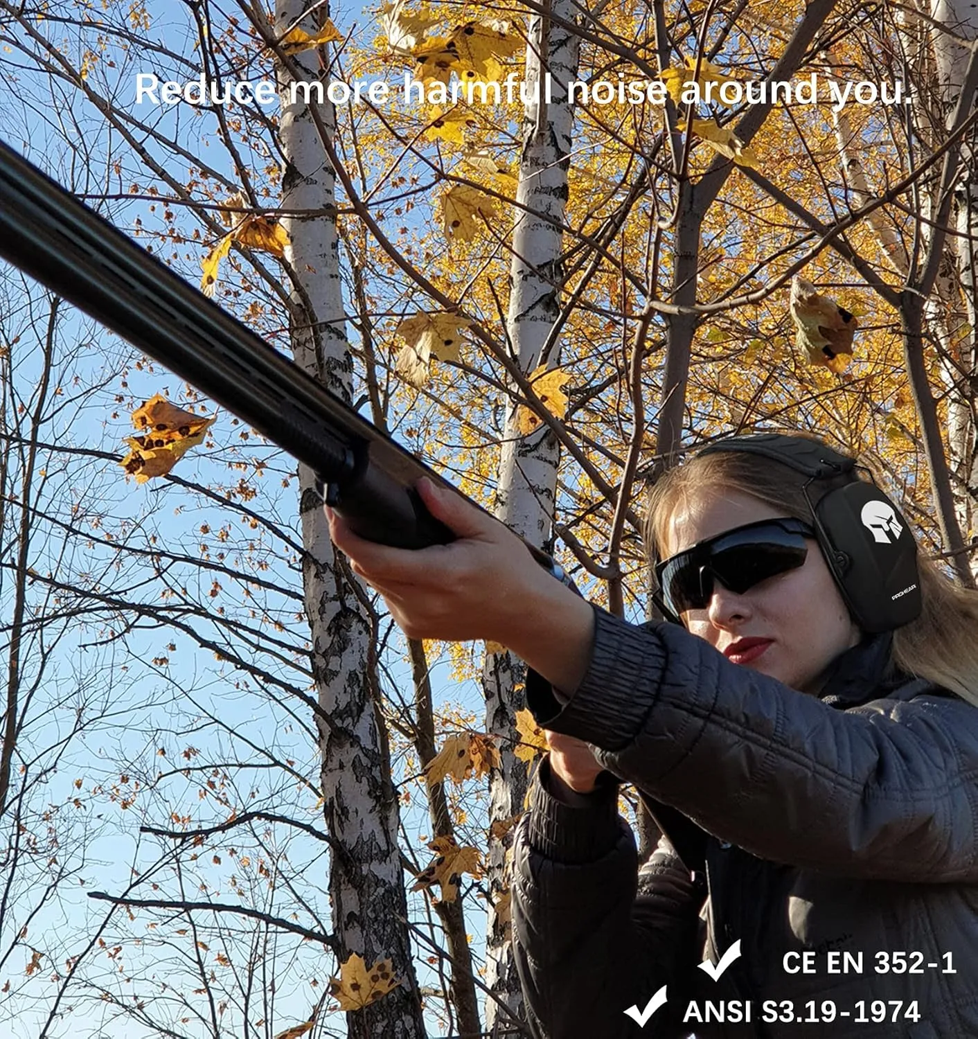 PROHEAR 016 Ear Protection Safety Earmuffs for Shooting
