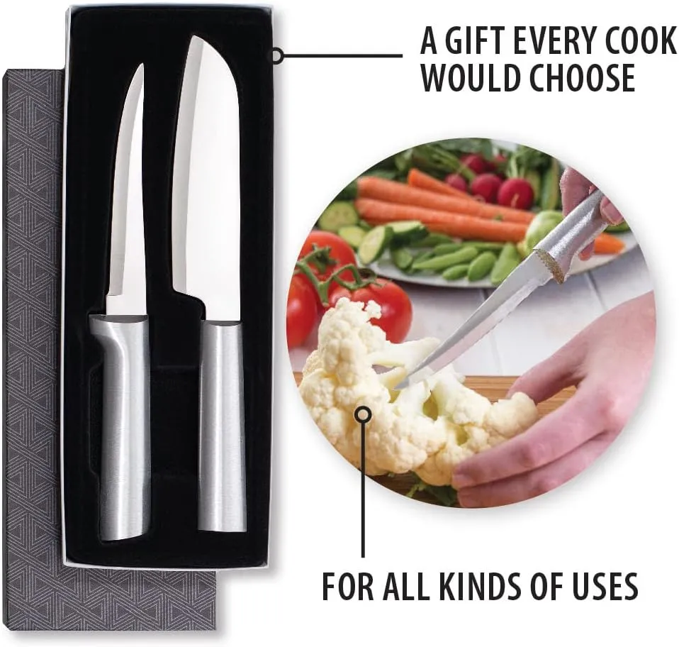 Rada Cutlery 2-Piece Cook’s Choice Knife Gift Set, Silver Handles