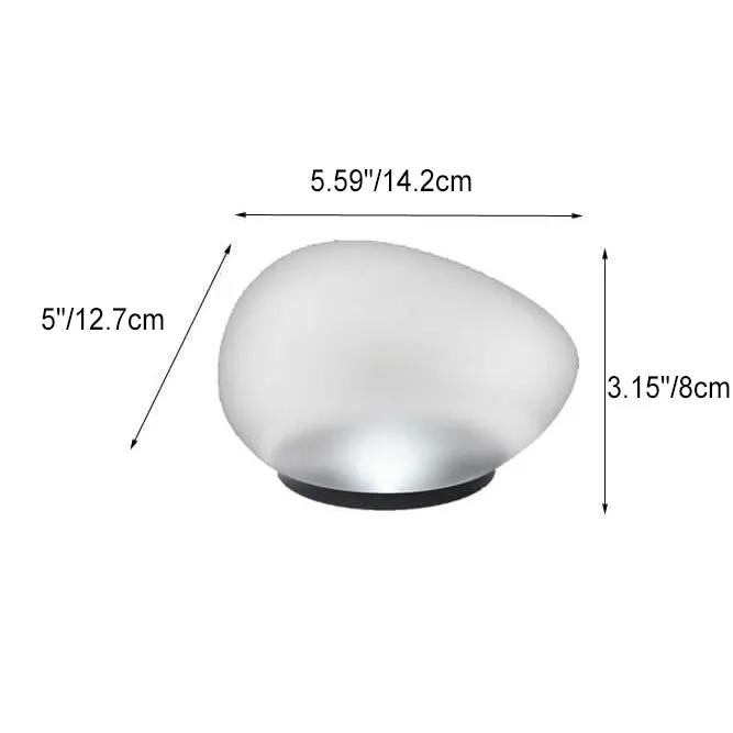 Rayvia Solar Pebble LED Landscape Light - Modern Outdoor Solar Garden Lighting