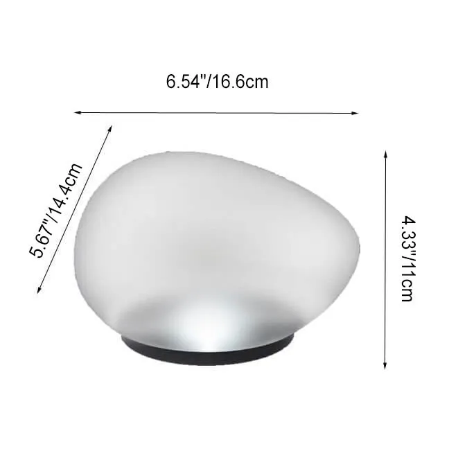 Rayvia Solar Pebble LED Landscape Light - Modern Outdoor Solar Garden Lighting