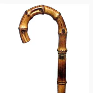 Real Bamboo, Walking Stick, 95042, Length. 36”, flammed yellow