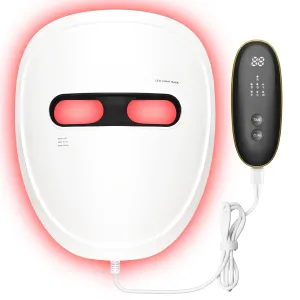 Red Light Therapy Mask for Face, 7 Colors LED Facial Skin Care Mask with Rechargeable Remote, 850nm Near Infrared Therapy Beauty Device Anti-Aging, Portable Skin Care Tools for Home Use& Travel