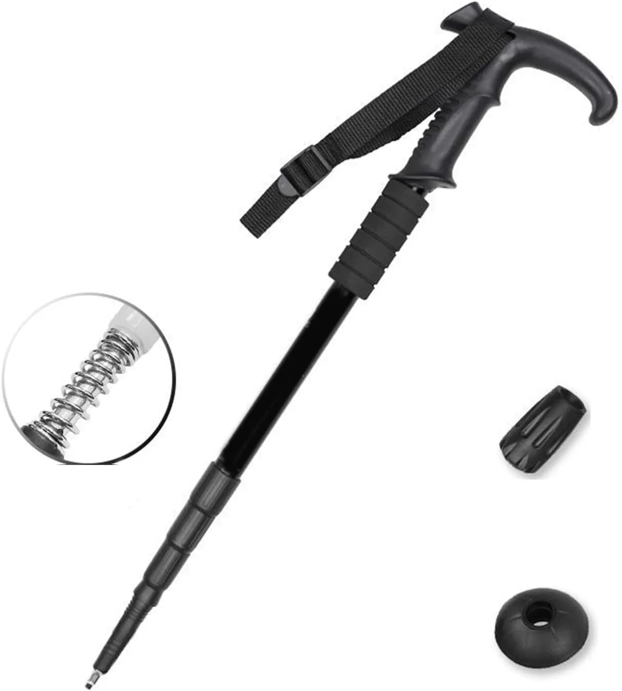 Regulable Aluminum Hiking Stick Portables Ergonomic Bents Handle Trekking Poles for Hiking and Outdoor Mountaineering Poles