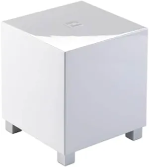 REL Acoustics Tzero MKIII Powered Subwoofer – 6.5-Inch Down-Firing Driver with Class D Amplifier, RCA Inputs, Compact Design for Home Theater, Stereo Systems, and Surround Sound – Gloss White