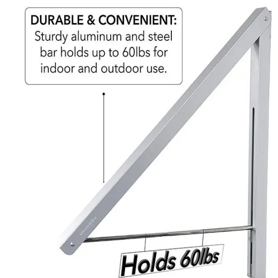 Retractable Industrial-grade Folding Wall Hanger Incredible sale