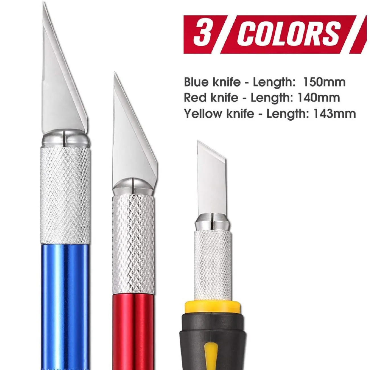 REXBETI 16 Piece Precision Hobby Craft Knife Set