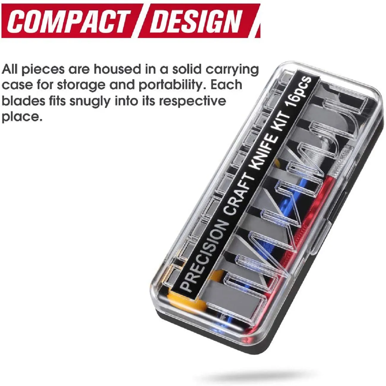 REXBETI 16 Piece Precision Hobby Craft Knife Set