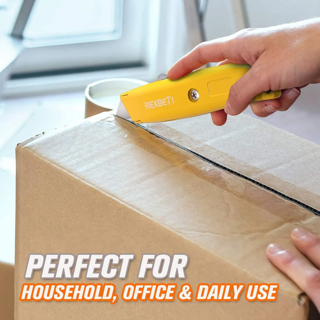 REXBETI 36 Pack Utility Knife Retractable Box Cutter
