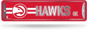Rico Industries NBA Metal Street Sign Metal Street Sign 4" x 15" Home Décor - Bedroom - Office - Man Cave