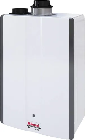 Rinnai RUCS65IN Tankless Hot Water Heater, 6.5 GPM, Natural Gas, Indoor Installation