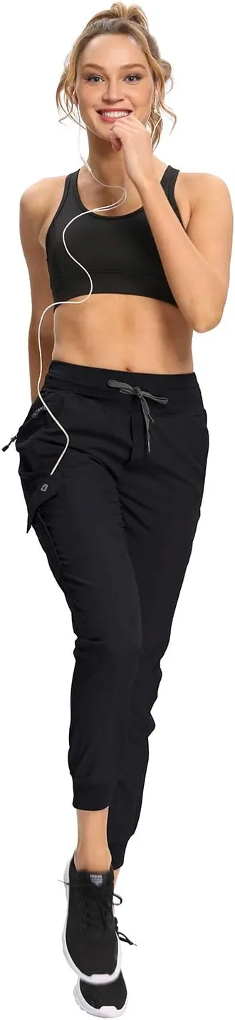 RlaGed Women’s Cargo Hiking Pants Lightweight Joggers Quick Dry Water Resistant Outdoor Fishing UPF 50 Zipper Pockets