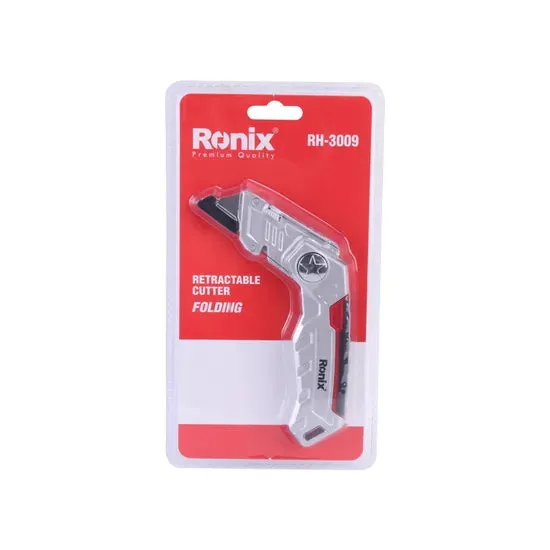 Ronix Rh-3009 Office Cutter Knife Lockback Utility Knife Quick-Change Box Cutter Handle Folding Pocket Knife