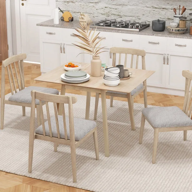 Rootz Folding Dining Table - Collapsible Dining Table - Space-Saving Table - Durable Pine Wood - Multi-Functional Use - 86D x 110W x 75H cm (Fully Unfolded)
