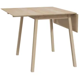 Rootz Folding Dining Table - Collapsible Dining Table - Space-Saving Table - Durable Pine Wood - Multi-Functional Use - 86D x 110W x 75H cm (Fully Unfolded)