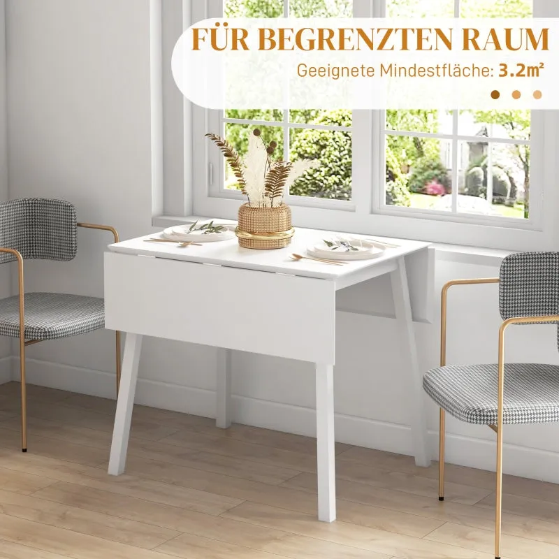 Rootz Folding Dining Table - Versatile Table - Stylish Table - Space-Saving Design - Durable Pinewood - Multi-Functional Use - 86D x 110W x 75H cm (Fully Unfolded)