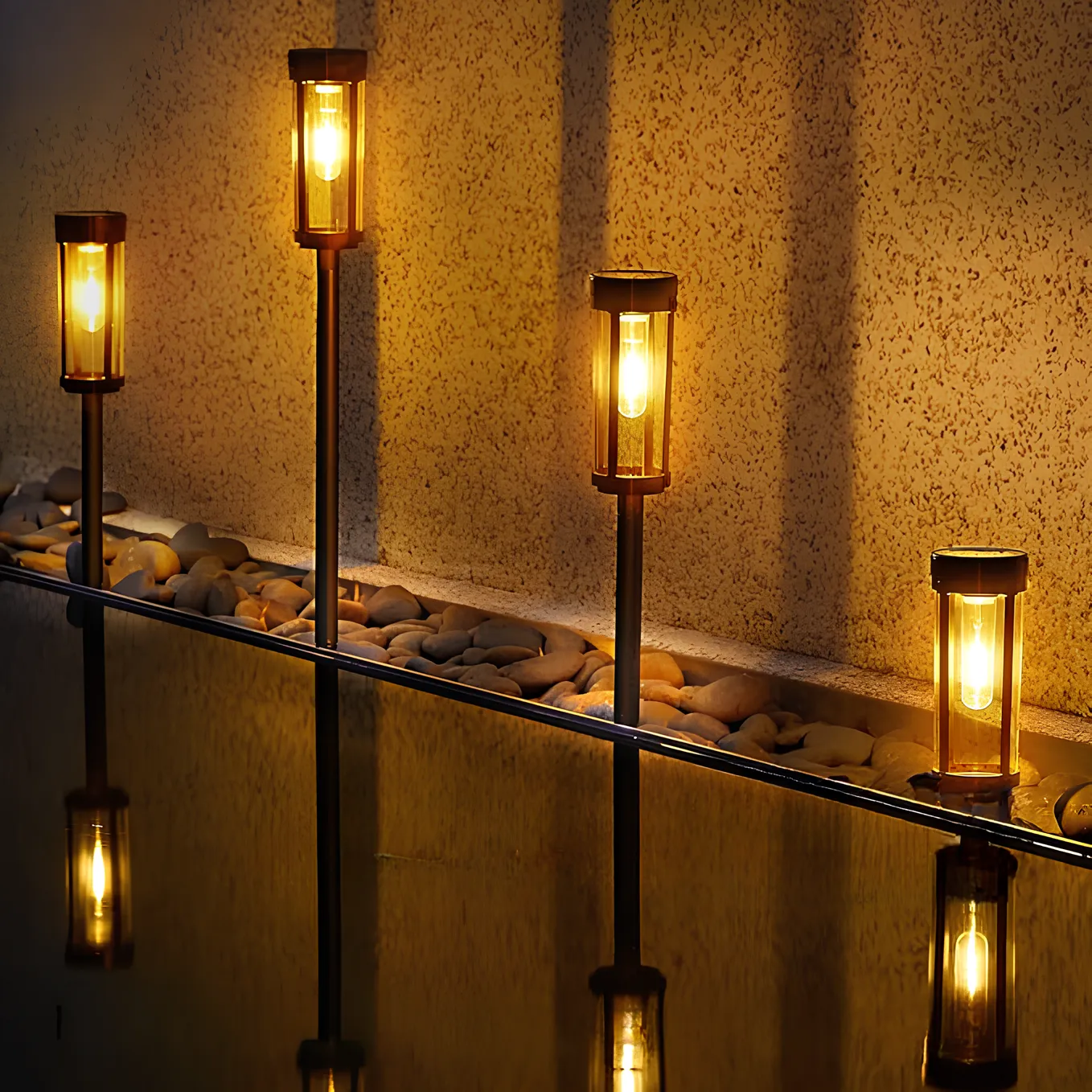 Royaleva Solar Powered Torch Light - Long Lasting Garden Illumination
