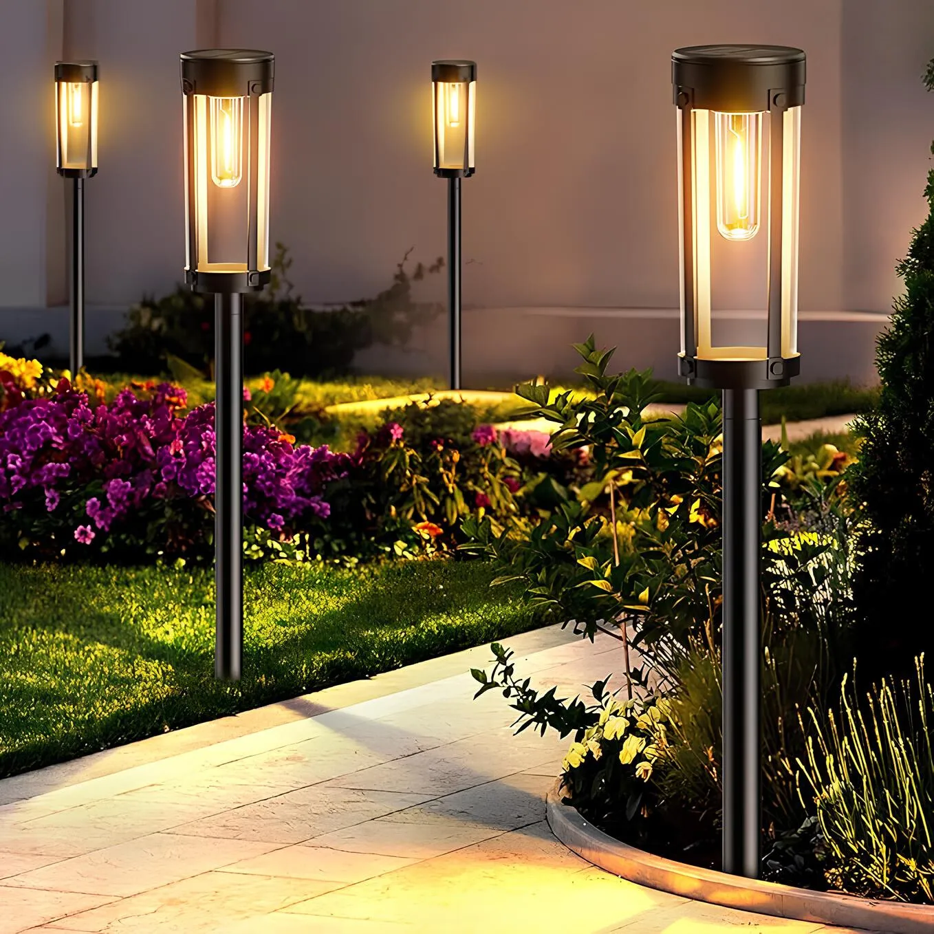 Royaleva Solar Powered Torch Light - Long Lasting Garden Illumination