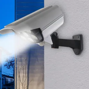Royallure SolarWatch Simulated Surveillance Camera - Solar-Powered LED Security Deterrent, IP65
