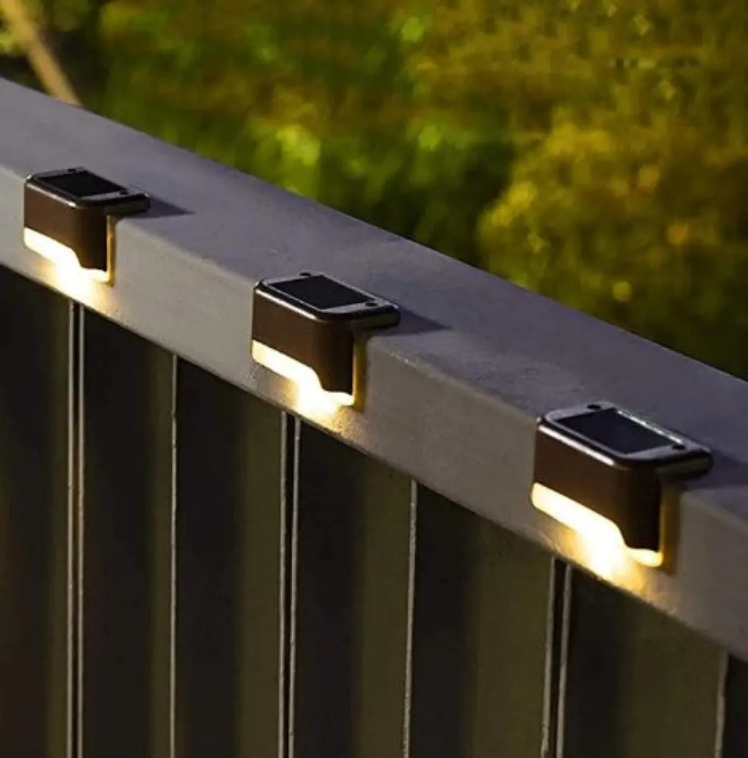 Royelux Solar LED Deck Lights - Waterproof Outdoor Path & Garden Lighting