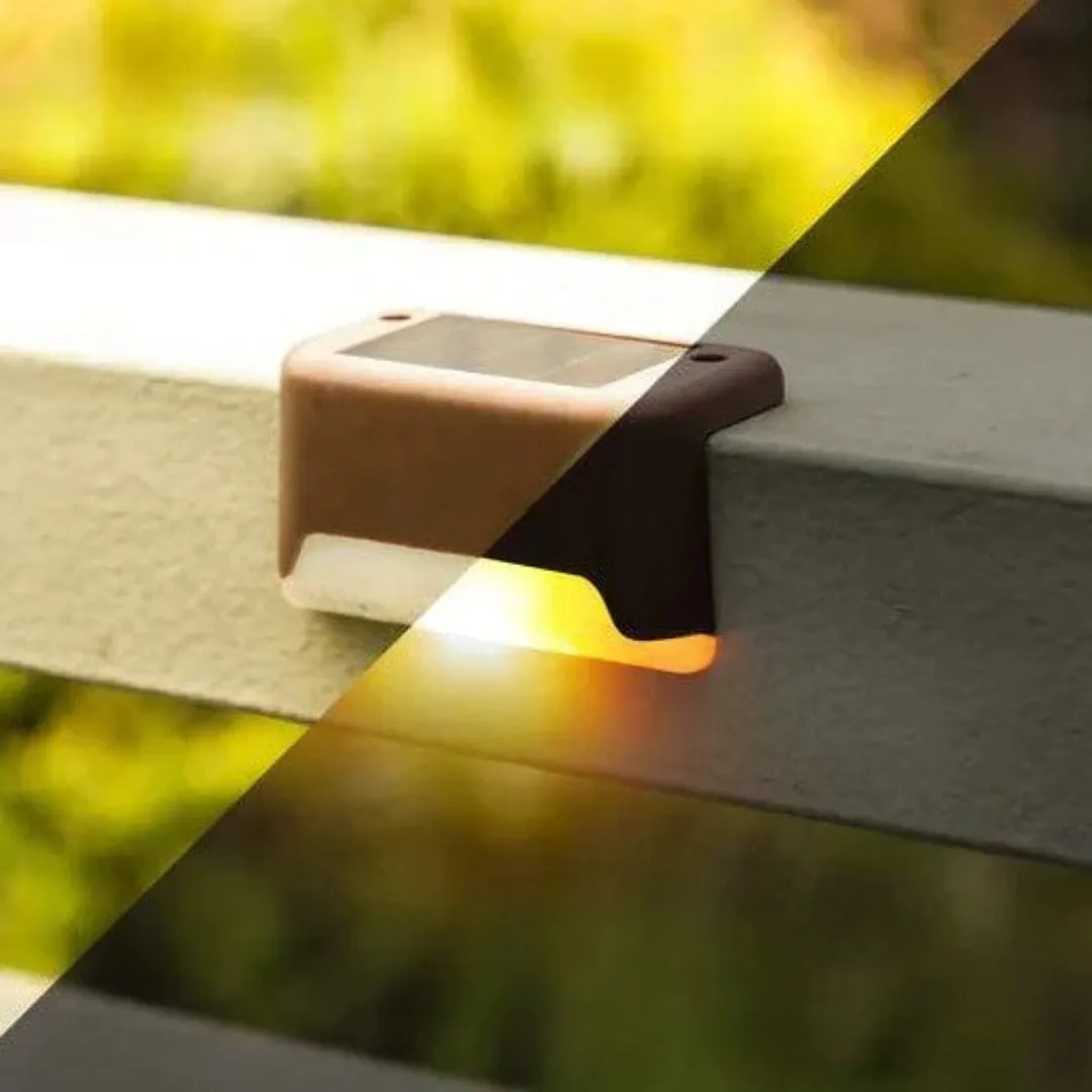 Royelux Solar LED Deck Lights - Waterproof Outdoor Path & Garden Lighting