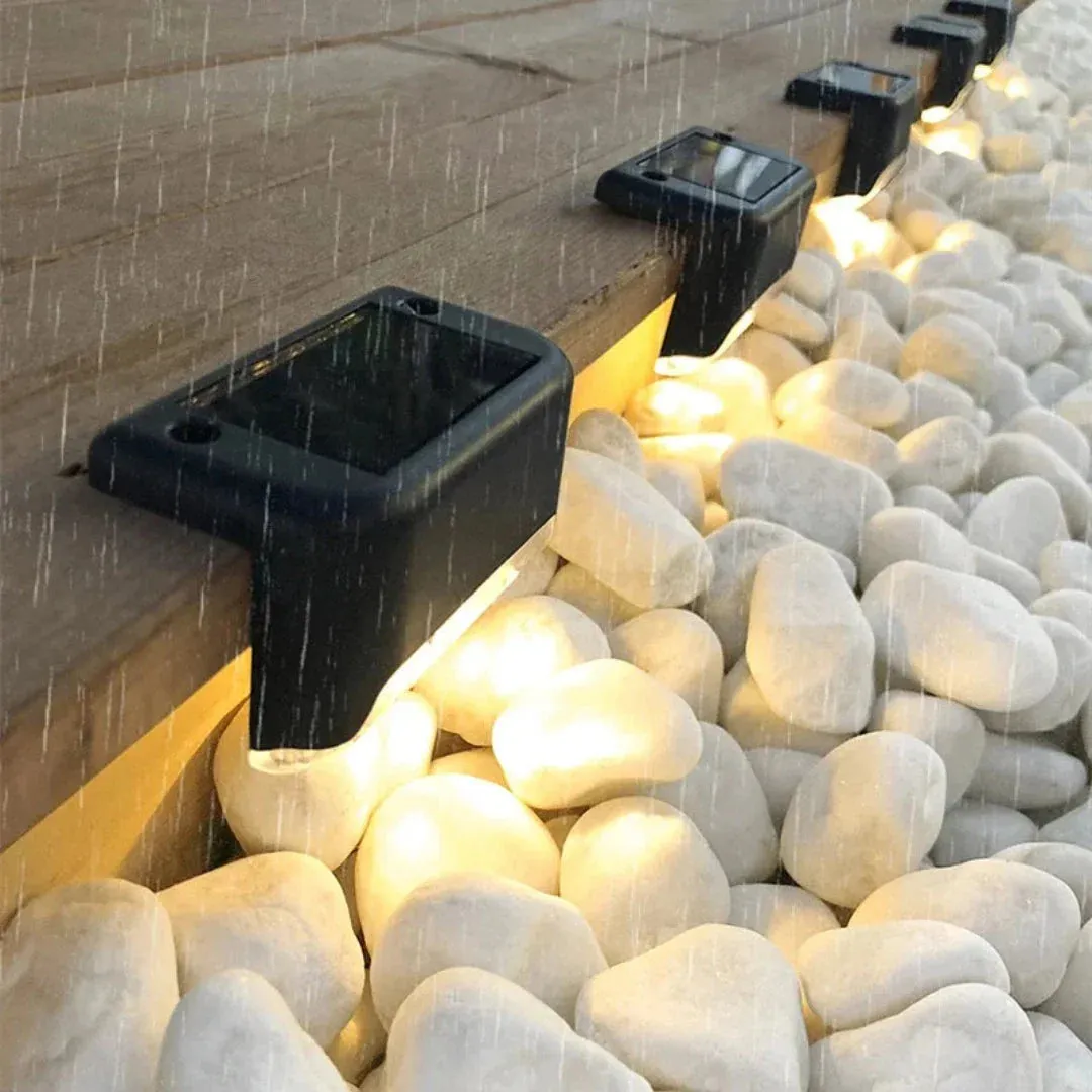 Royelux Solar LED Deck Lights - Waterproof Outdoor Path & Garden Lighting