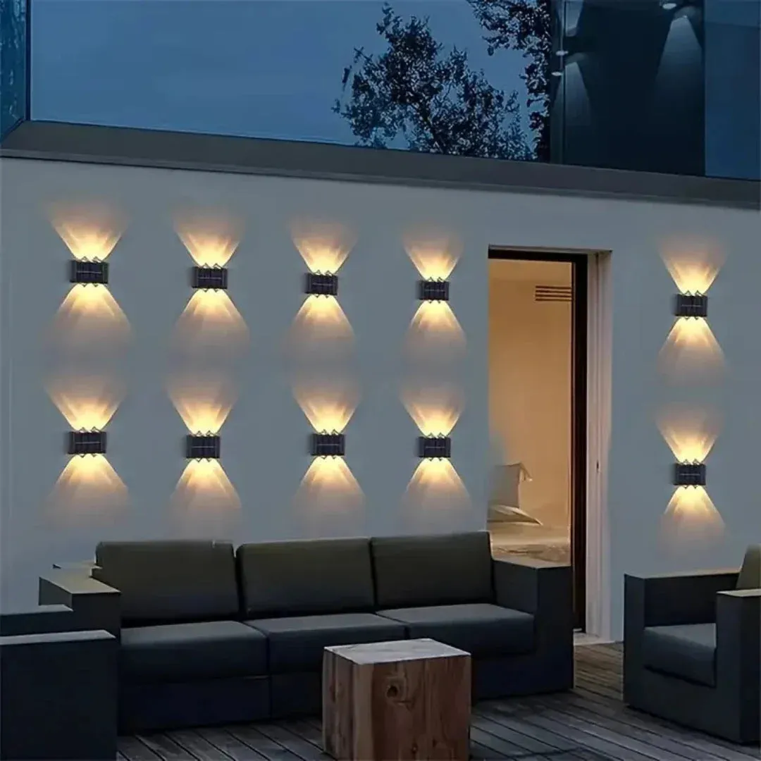 Royelux Solar-Powered Outdoor Wall Light