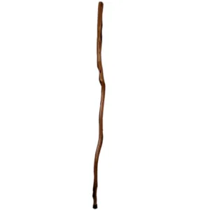 Rustic Hiking Stick, 38 to 62 inches, Unique Finished Natural Diamond Willow Wood, Handcrafted in MN, USA (52 inches)