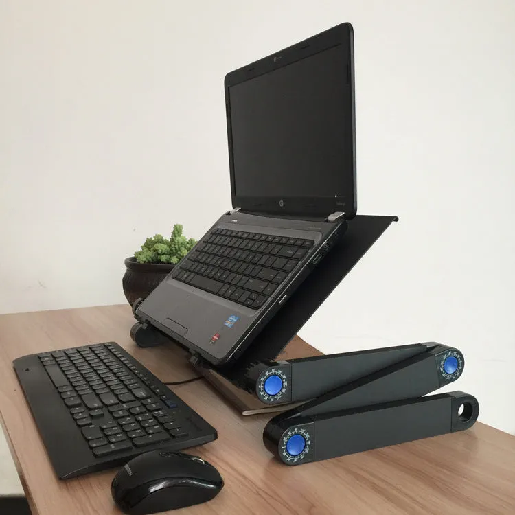 RYNX | Foldable Laptop Stand Desk Table Tray Adjustable Bedside w Mouse Pad
