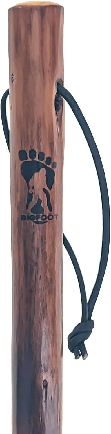SE 55-Inch Bigfoot Stamped Hard Pine Hiking, Walking, Trekking Stick with Metal Reinforced Rubber Tip