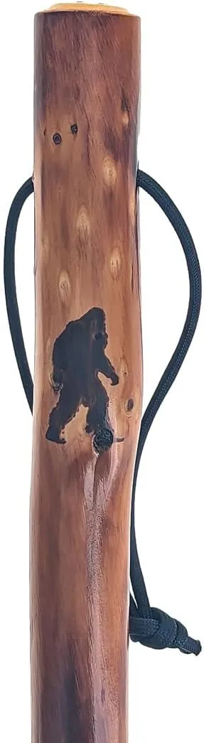 SE 55-Inch Bigfoot Stamped Hard Pine Hiking, Walking, Trekking Stick with Metal Reinforced Rubber Tip