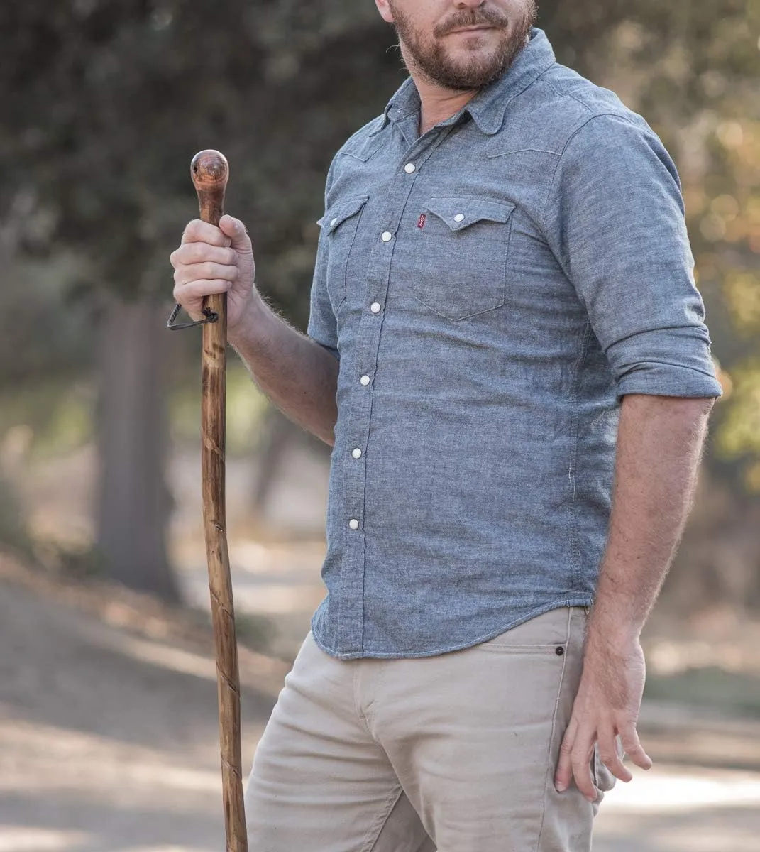 SE Natural Wood Walking Stick - ‎WS62