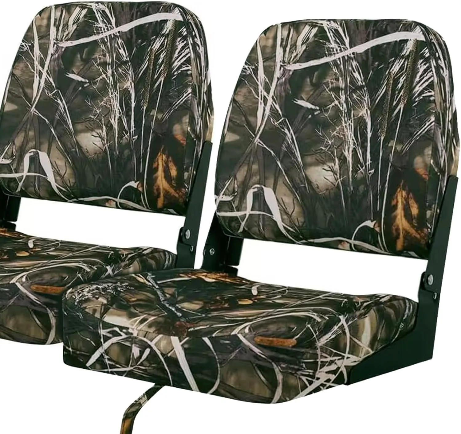 Seamander Seamander Low Back Boat Seats, Folding Boat Seats With Stainless Steel Screws,Aluminum Hinges&Padded,Fishing Boat Seat, Multiple Color Options (2-Pack)