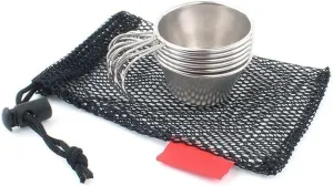 Set of 6 Outdoor Portable Mini Wine Cup 50ml Mountaineering and Hiking Water Cups