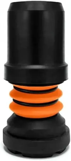 Shock Absorbing Crutch Ferrule - Black - 19mm