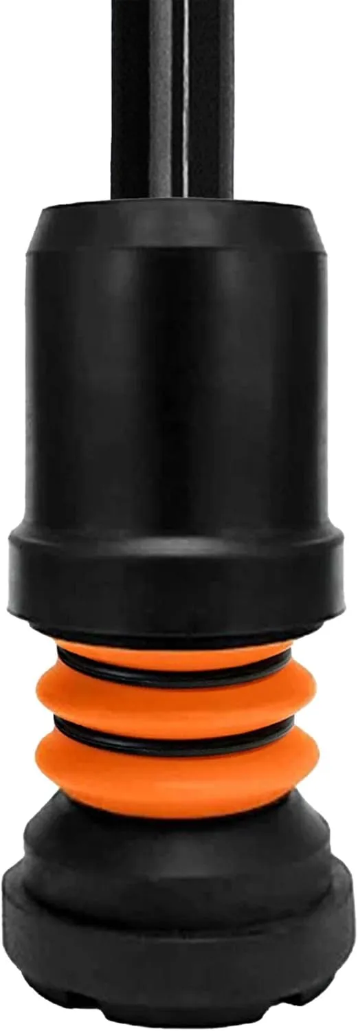 Shock Absorbing Crutch Ferrule - Black - 25mm