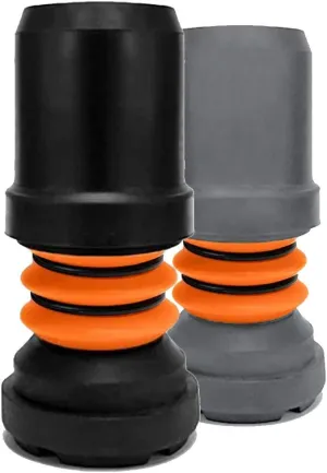 Shock Absorbing Crutch Ferrule - Black - 25mm