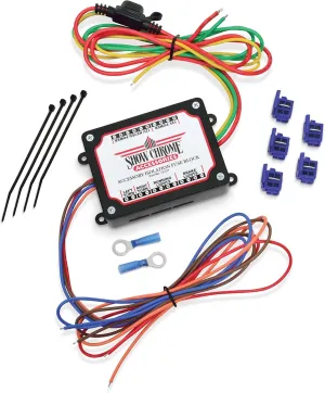 Show Chrome Accessories 13-311 Electronic Motorcycle Fuse Block Accessory Lighting