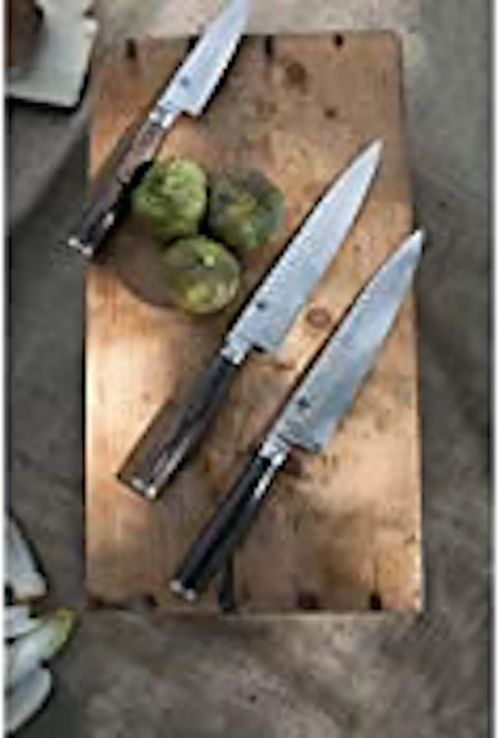 Shun Premier 8 Piece Professional Block Set, Features 6 Shun Premier Knives, Honing Steel and 11-Slot Bamboo Knife Block, Handcrafted Japanese Knife Set, Pakkawood Handles
