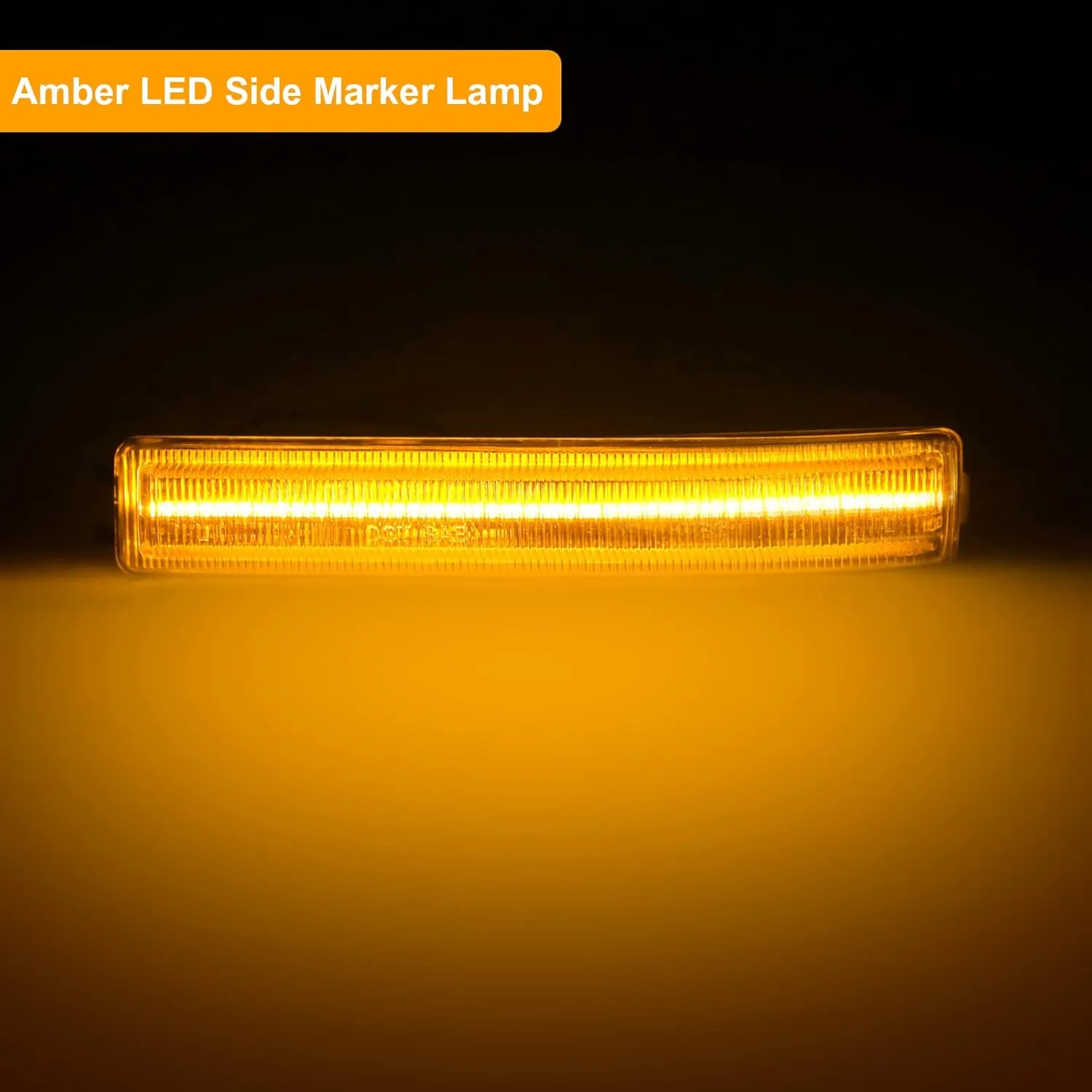 Side Mirror Turn Signal Lights LED Assembly Compatible with F150 2009-2014/for Mark LT 2010-2014,Blink Turn Marker Lamp (Clear Len Yellow Light)