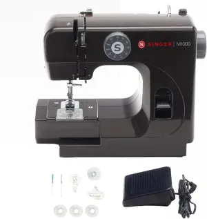 SINGER M1000 Mending Machine | Compact, Lightweight & Portable With 32 Stitch Applications & LED Light | Great for Light to Medium Weight Fabrics & Repairs - Black