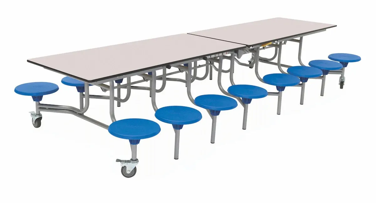 Sixteen Seat Rectangular Mobile Folding Table