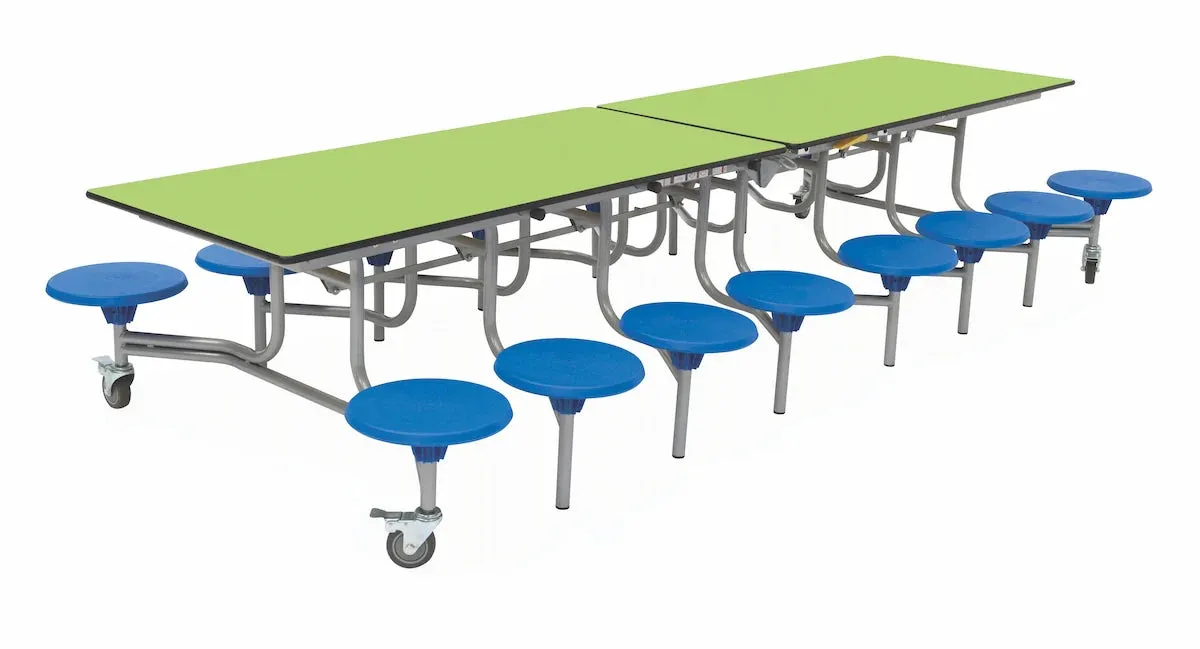 Sixteen Seat Rectangular Mobile Folding Table